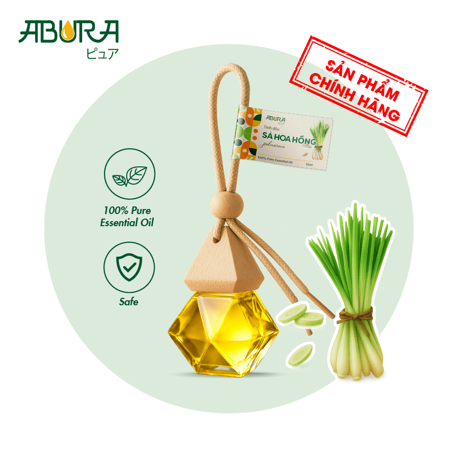 Tinh dầu Sả Hoa Hồng treo ABURA