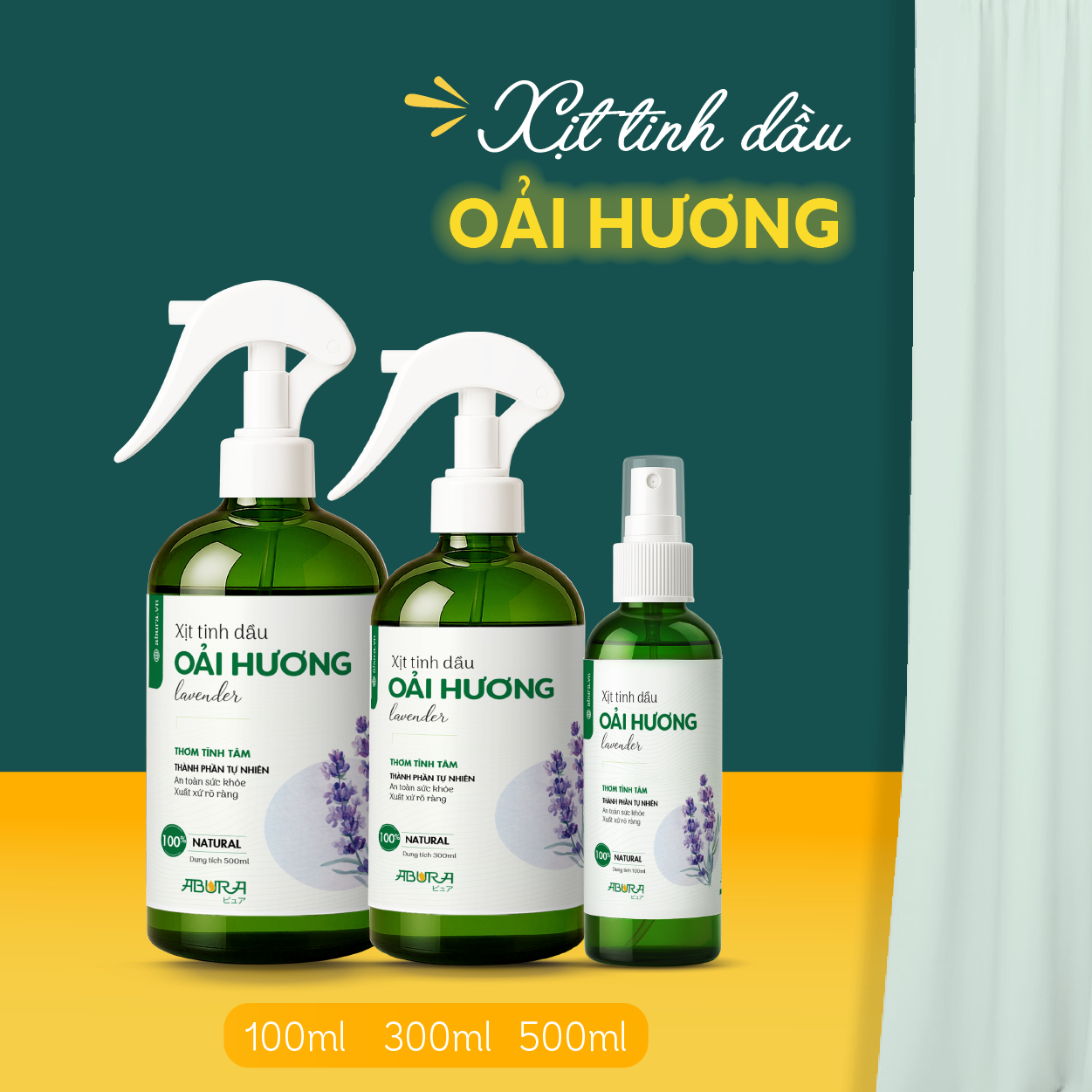 Tinh dầu xịt thơm Oải Hương