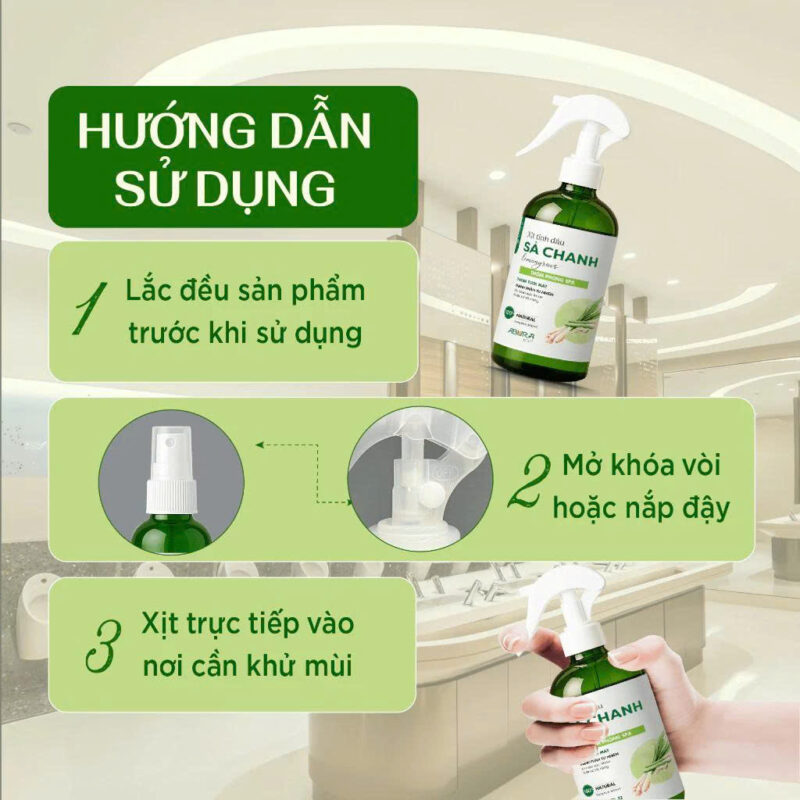 Hướng dẫn sử dụng xịt thơm tinh dầu phòng spa