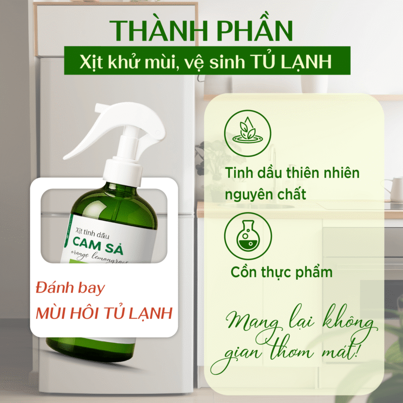 Thông Tin Chi Tiết Về Chai Xịt Tinh Dầu Vệ Sinh Tủ Lạnh ABURA