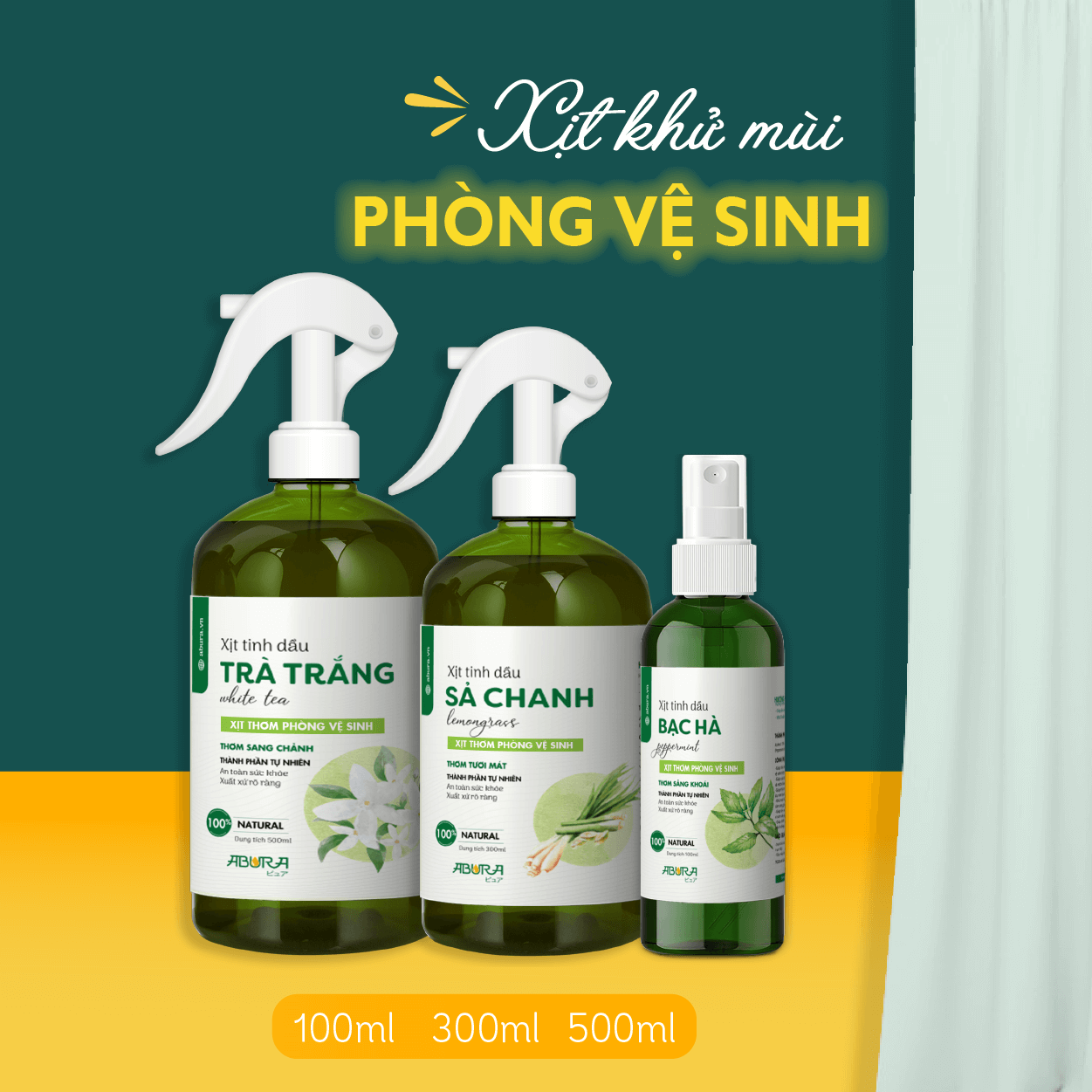 Xịt Tinh Dầu Diệt Khuẩn Khử Mùi Nhà Vệ Sinh