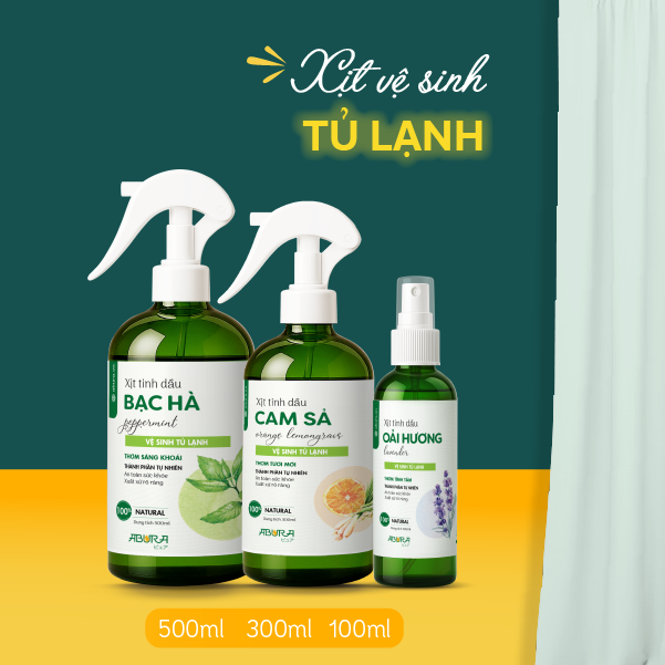 Chai Xịt Tinh Dầu Vệ Sinh Tủ Lạnh ABURA 100ml/300ml/500ml Khử Khuẩn Khử Mùi Hôi Làm Thơm Tủ Lạnh Chai Xịt Tinh Dầu Vệ Sinh Tủ Lạnh ABURA 100ml/300ml/500ml Khử Khuẩn Khử Mùi Hôi Làm Thơm Tủ Lạnh