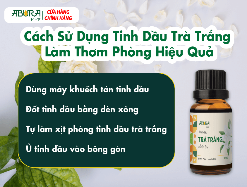 Cách Sử Dụng Tinh Dầu Trà Trắng Làm Thơm Phòng Hiệu Quả