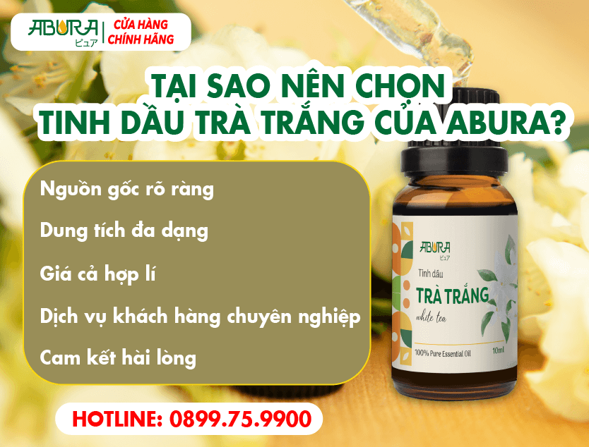 Tại sao nên chọn tinh dầu trà trắng của ABURA