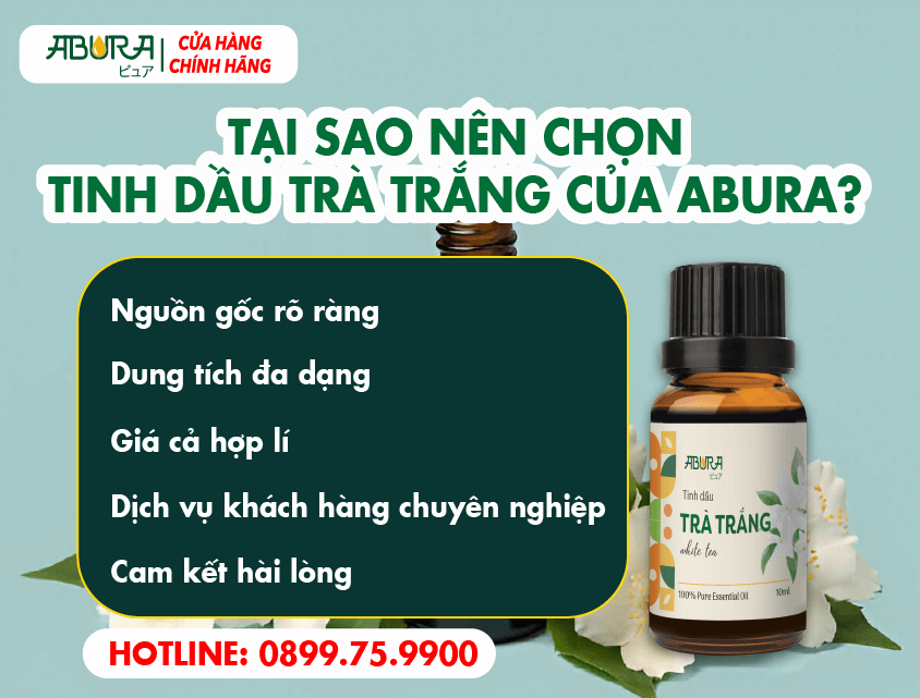 Tại sao nên chọn tinh dầu trà trắng ABURA làm sạch không khí