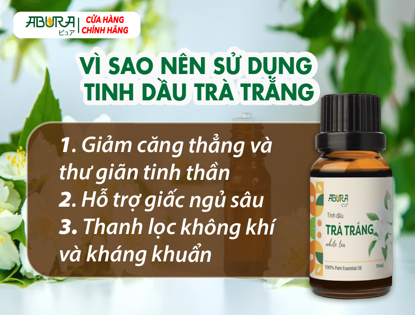 Vì sao nên sử dụng tinh dầu trà trắng