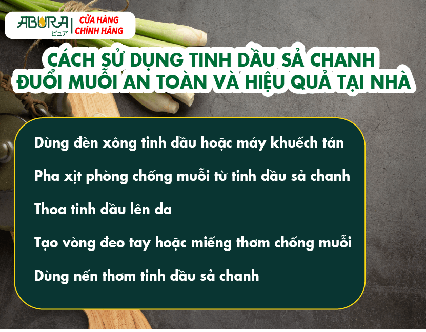 Cách Sử Dụng Tinh Dầu Sả Chanh Đuổi Muỗi An Toàn Và Hiệu Quả Tại Nhà