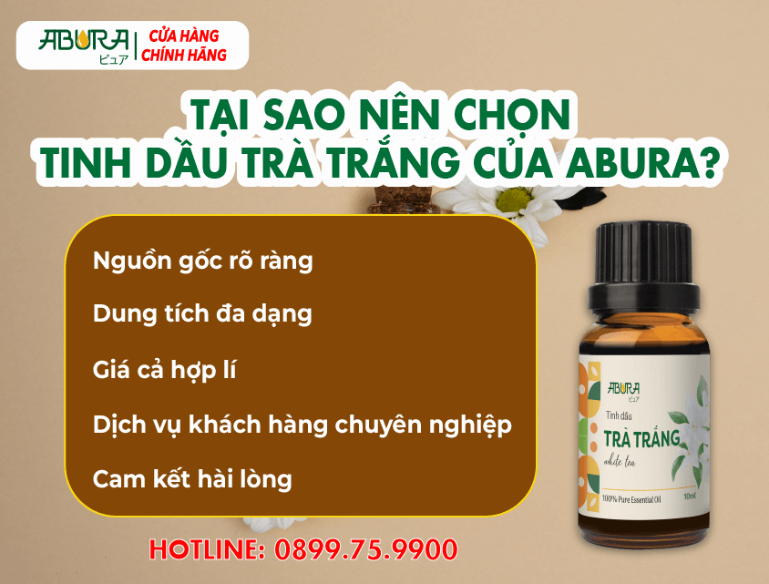 Tại sao nên chọn tinh dầu trà trắng của ABURA