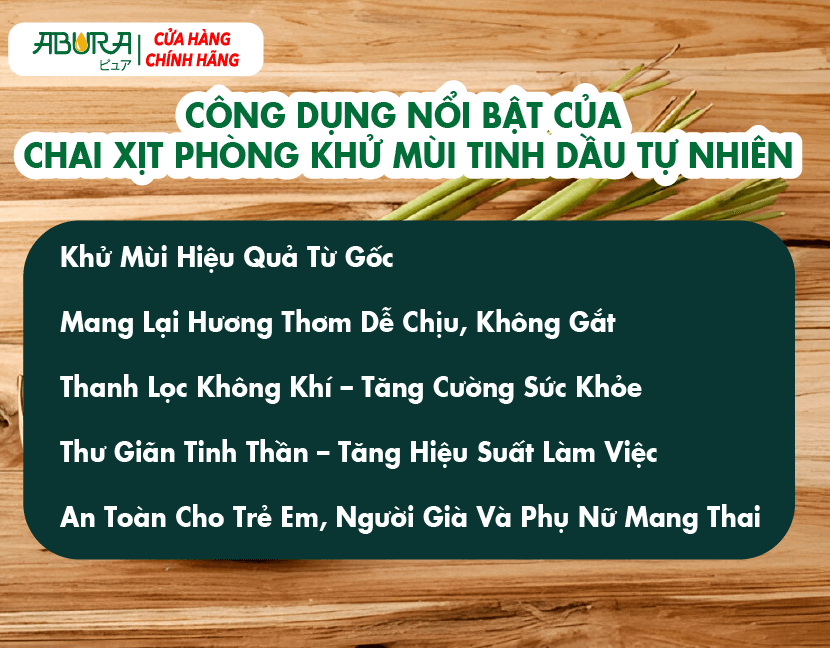 Công Dụng Nổi Bật Của Chai Xịt Phòng Khử Mùi Tinh Dầu Tự Nhiên