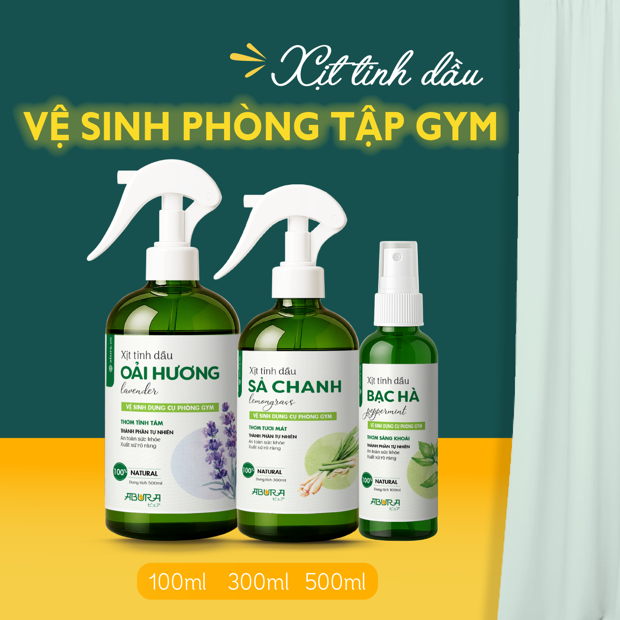 Xịt Khử Mùi Phòng Gym