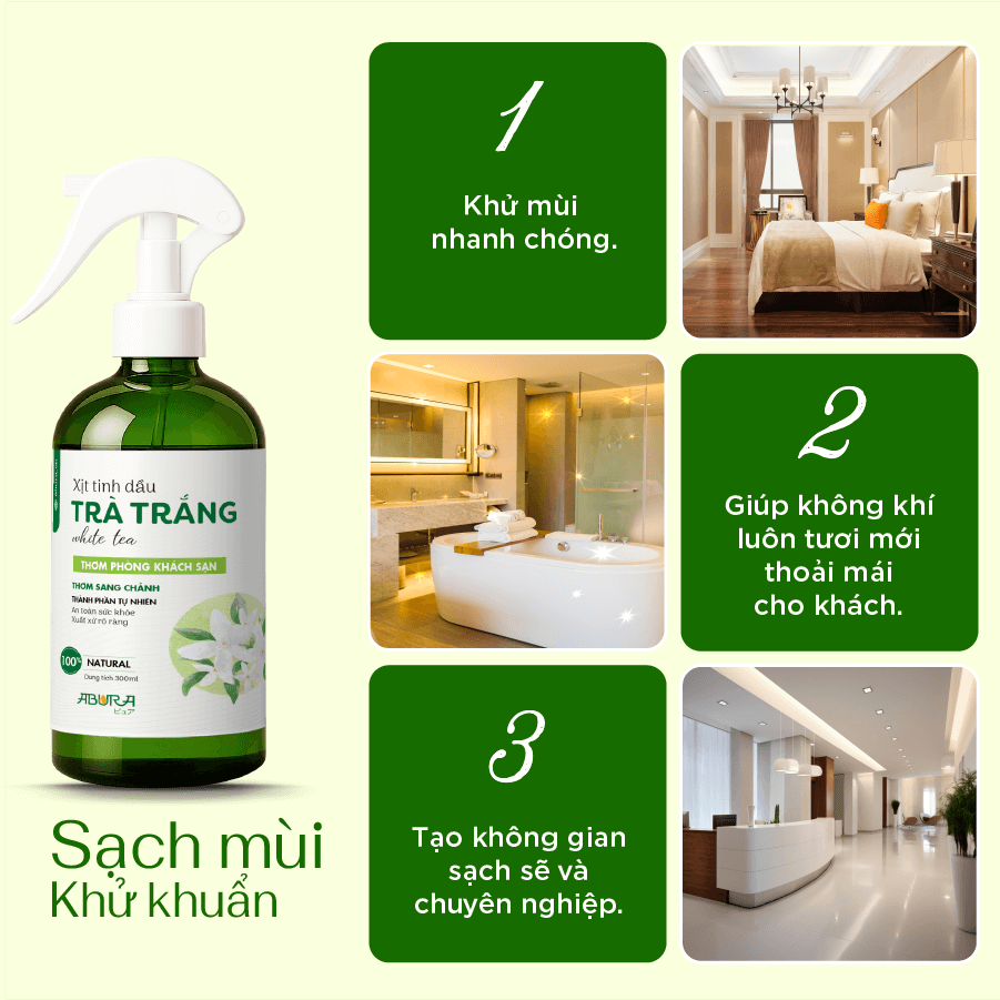 Công dụng nổi bật Xịt Tinh Dầu Khử Mùi Phòng Khách Sạn Công dụng nổi bật Xịt Tinh Dầu Khử Mùi Phòng Khách Sạn