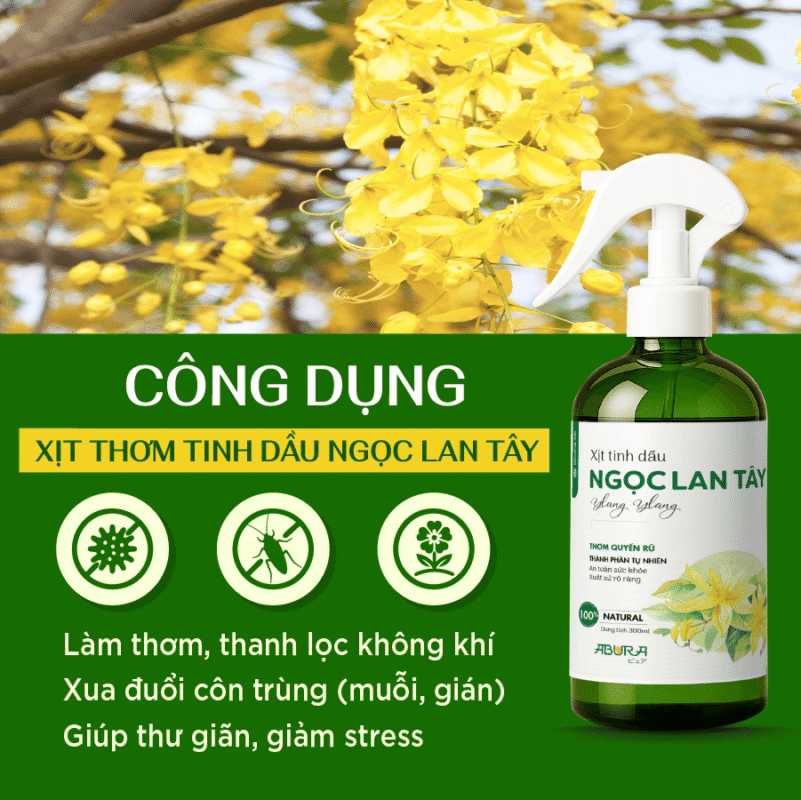 Công Dụng Nổi Bật Xịt Tinh Dầu Cao Cấp Ngọc Lan Tây