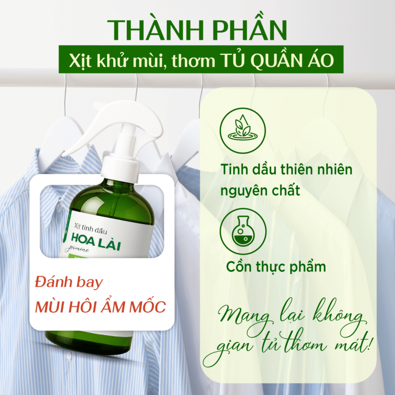 Thành phần Xịt Thơm Tủ Quần Áo
