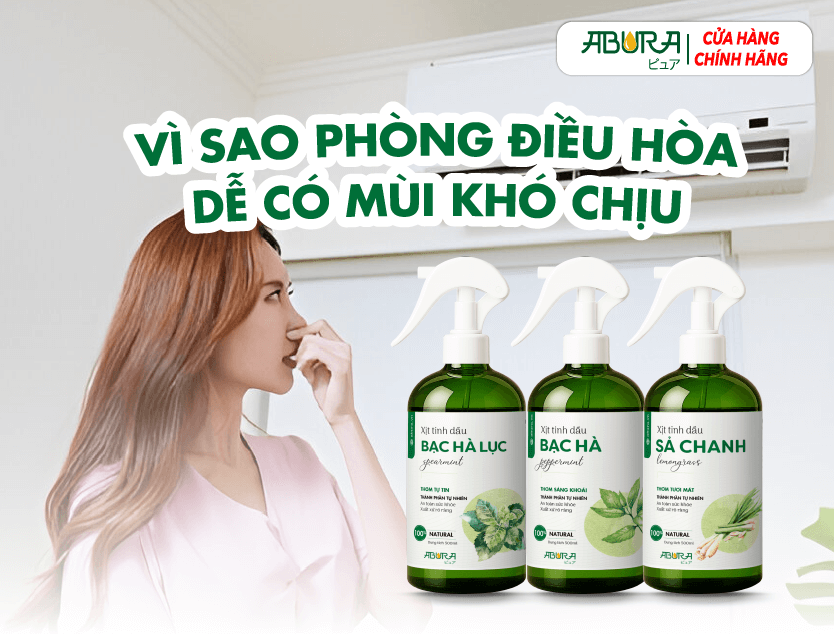 Vì sao phòng điều hòa để có mùi khó chịu