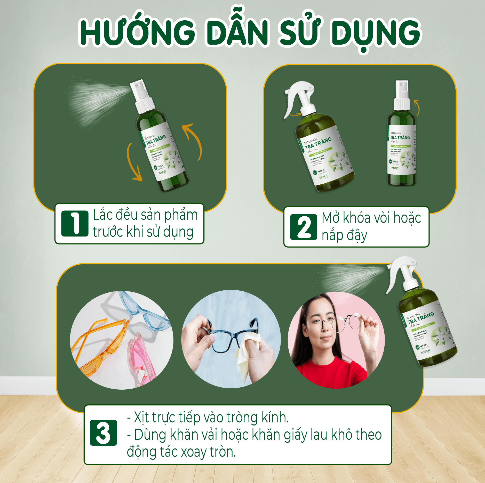 Hướng dẫn sử dụng Xịt Vệ Sinh Mắt Kính Hướng dẫn sử dụng Xịt Vệ Sinh Mắt Kính