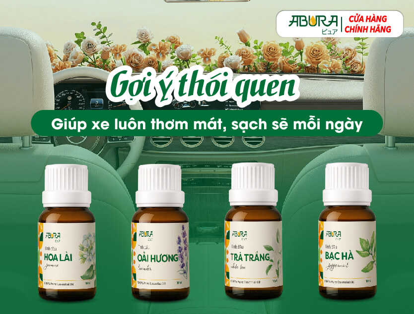 Gợi ý thói quen giúp xe luôn thơm mát sạch sẽ mỗi ngày