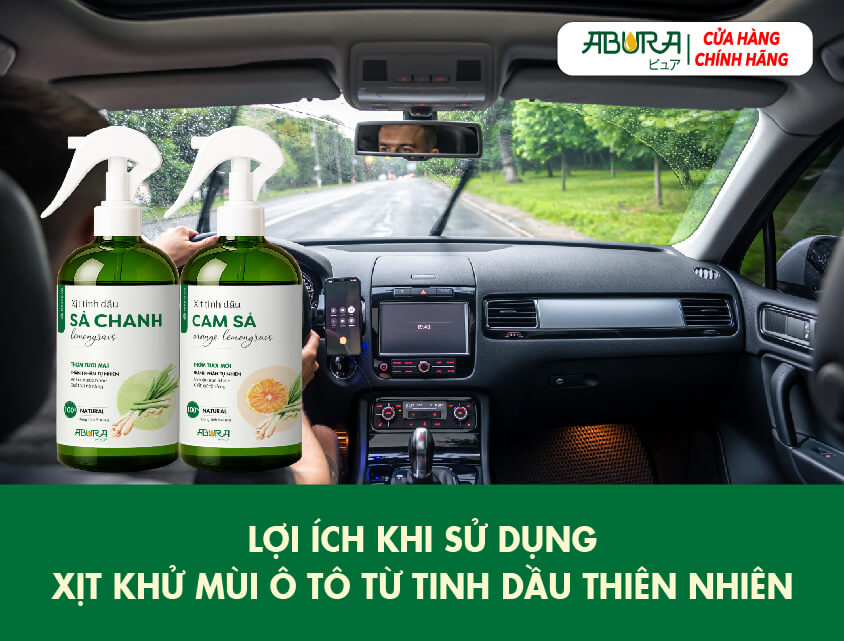 Lợi ích khi sử dụng xịt khử mùi ô tô từ tinh dầu thiên nhiên