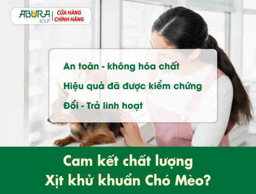 Cam kết chất lượng xịt khử khuẩn chó mèo