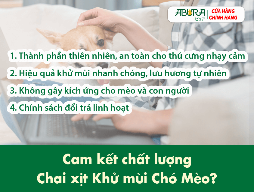 Cam Kết Chất Lượng Xịt Khử Mùi Nước Tiểu Mèo