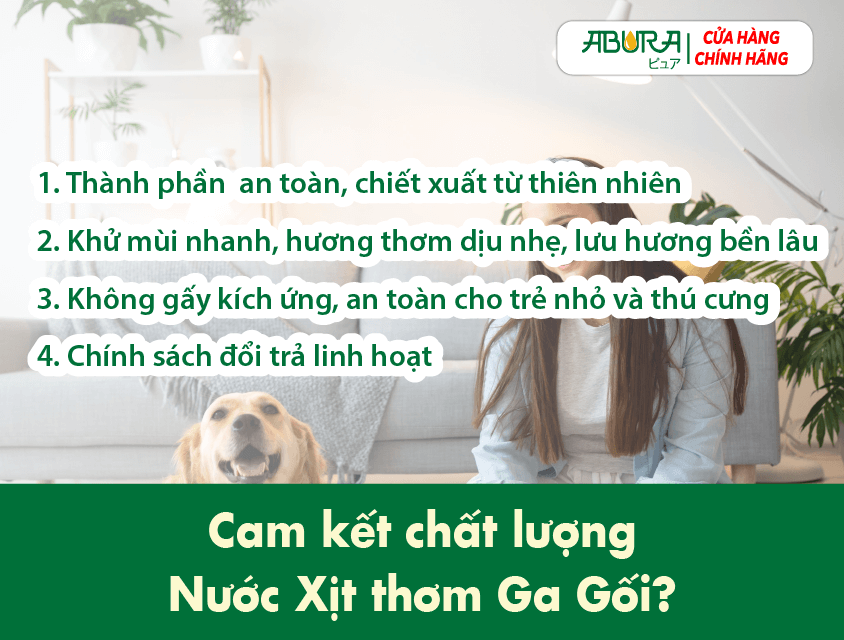 Cam kết chất lượng Xịt Khử Mùi Thú Cưng