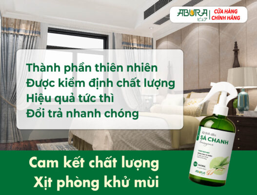 Cam kết chất lượng xịt phòng khử mùi