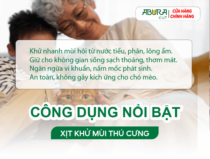 Công dụng nổi bật của Xịt Khử Mùi Thú Cưng