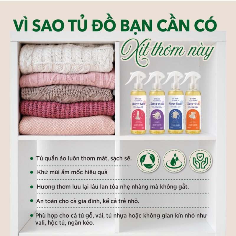 Vì sao mẹ nên chọn Xịt Thơm Quần Áo Em Bé Ngọt Ngào ABURA?