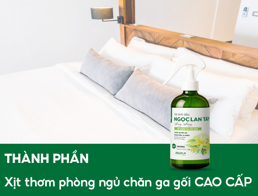 Thành phần chính của Xịt Thơm Phòng Ngủ Chăn Ga Gối Cao Cấp