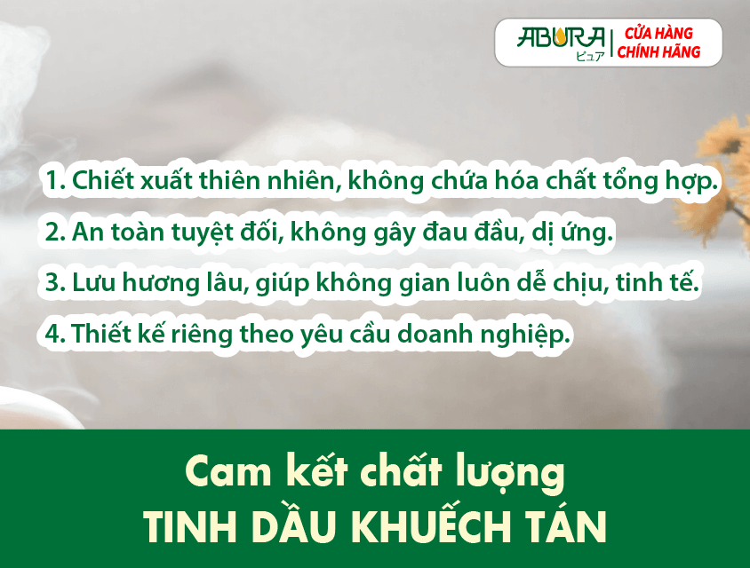 Cam Kết Chất Lượng Tinh Dầu Sả Chanh Cho Khách Sạn
