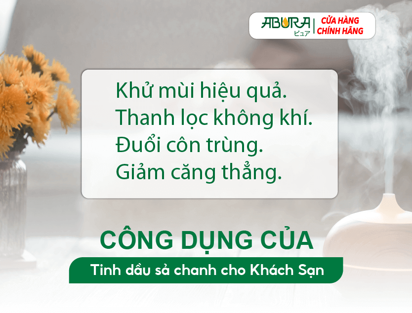 Công Dụng Của Tinh Dầu Sả Chanh Cho Khách Sạn