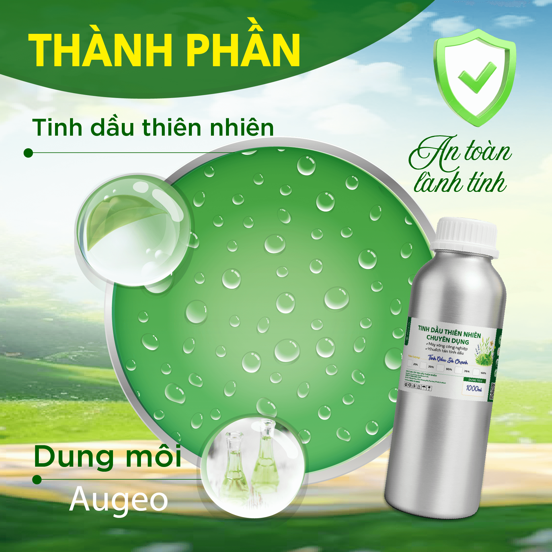 Thành phần chính của Tinh Dầu Chuyên Dụng Cho Máy Xông Thành phần chính của Tinh Dầu Chuyên Dụng Cho Máy Xông