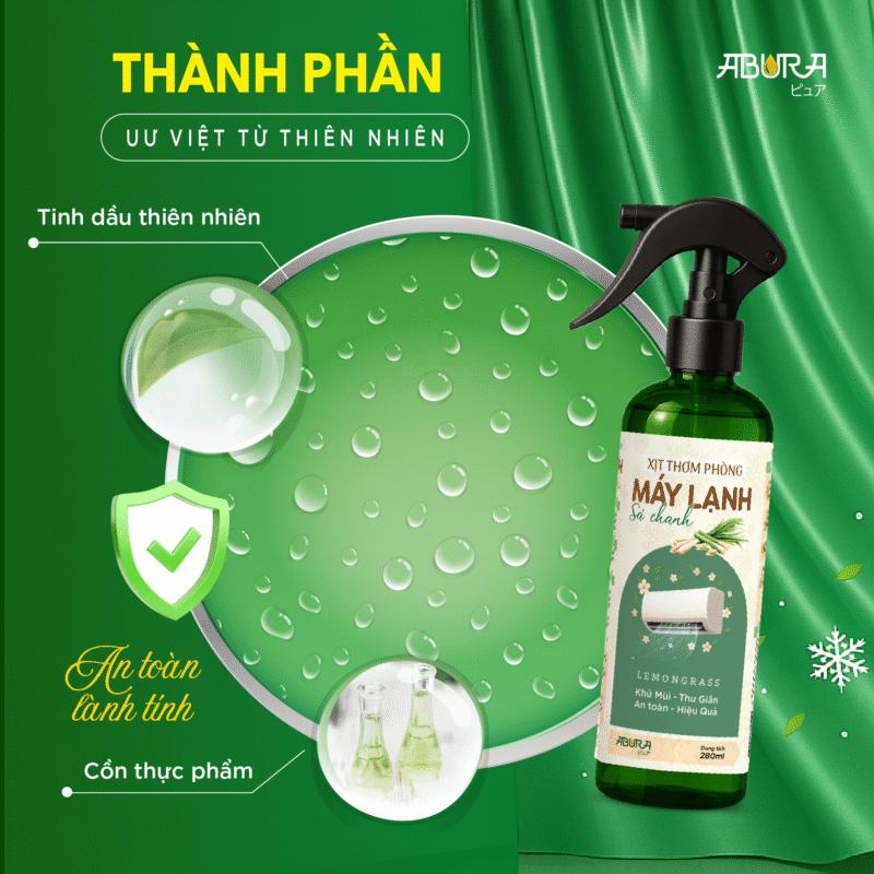 Thành phần chính của Xịt Thơm Phòng Máy Lạnh