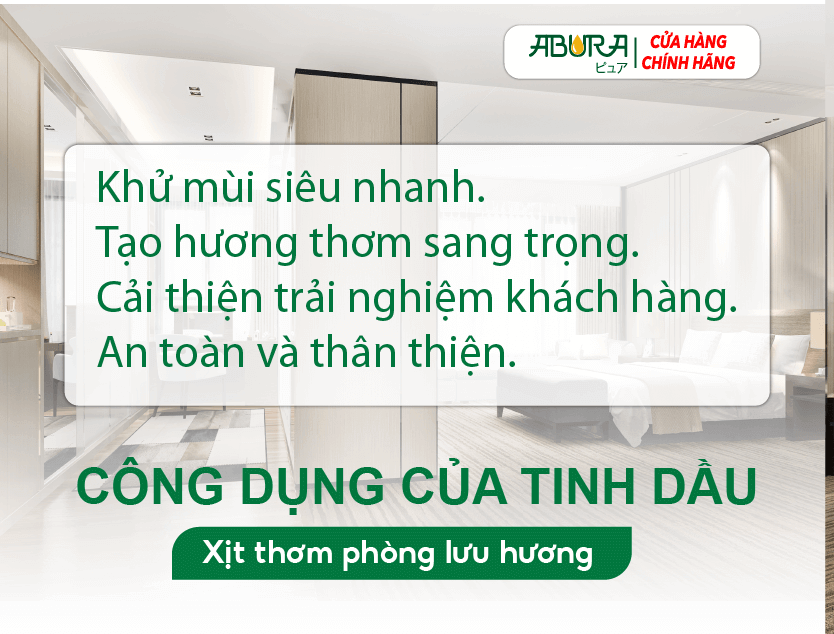 Công dụng của Tinh Dầu Xịt Thơm Phòng Lưu Hương Lâu