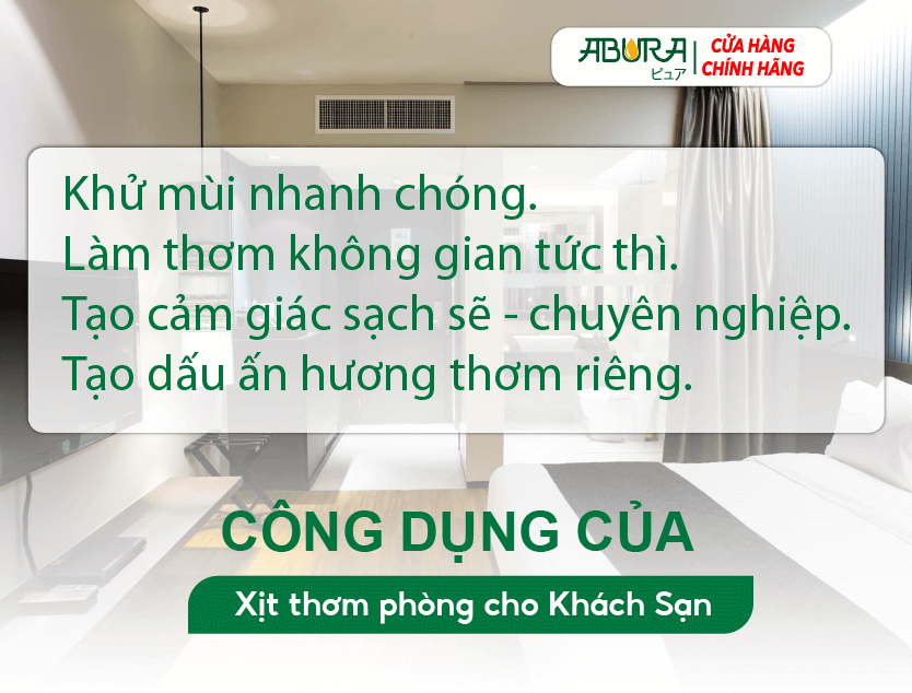 Công Dụng Của Xịt Thơm Phòng Cho Khách Sạn